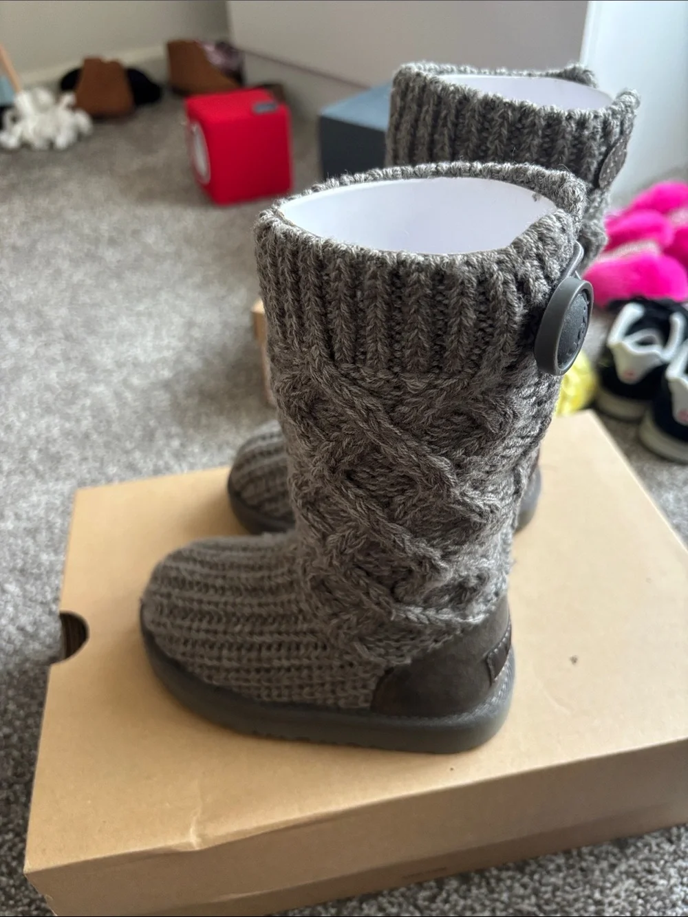 UGG Kids classic Cardi Cable Knit Boot